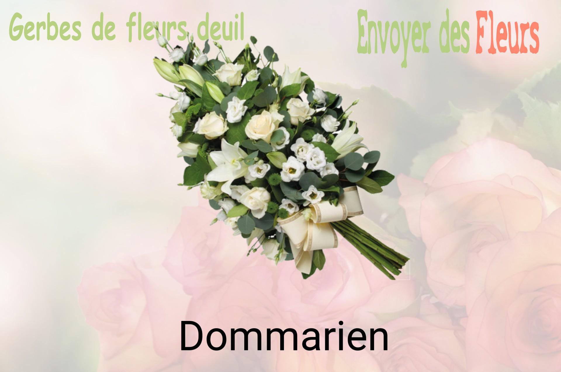 Gerbe de fleurs de deuil livrée à Dommarien